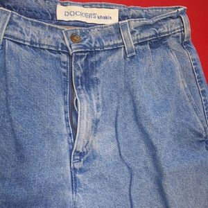 VINTAGE BLUE JEAN DOCKERS KHAKI 32x30